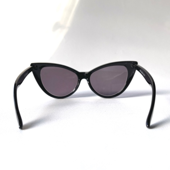 Vintage +1.00 Sun Reader Dead Stock Pointy Black Slanted Cat Eye Reading Glasses - Picture 7 of 13
